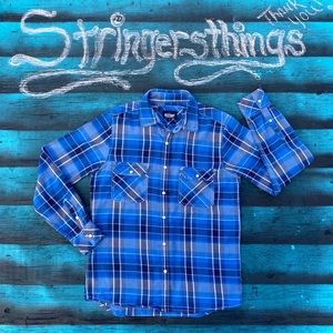 Red snap-pearl snap-longsleeve-blue-pocketed-small